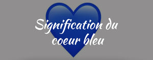 Signification du coeur bleu