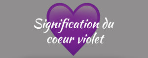 Signification du coeur violet