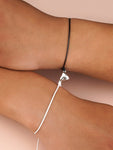 Bracelet Couple Coeur <br/>Cordon Magnétique