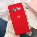 Coque Samsung Coeur Dessin Rouge