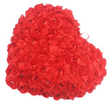 coussin coeur rouge