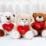 Peluche Coeur <br/>Ours Je T'Aime Blanc