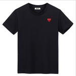 t shirt coeur rouge yeux