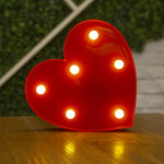 lampe en forme de cœur