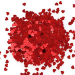 Confettis Coeur Rouge Brillant