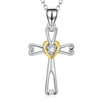collier croix catholique