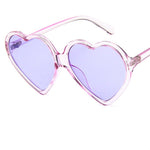 lunette en coeur rose