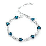 bracelet coeur bleu