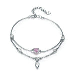 bracelet coeur rose