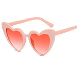 lunettes de soleil coeur rose