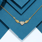 Collier Coeur <br/>Ange Or