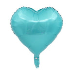 ballon coeur bleu turquoise