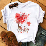 T-shirt Coeur <br/>Papillons
