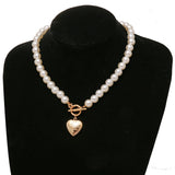 Collier Coeur <br/>collier de perles