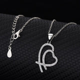 Collier Coeur <br/>Glamour (Argent)