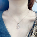 Collier Coeur <br/>Glamour (Argent)
