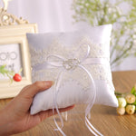 Coussin mariage coeur double
