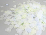 Confettis Coeur Blanc et Jaune